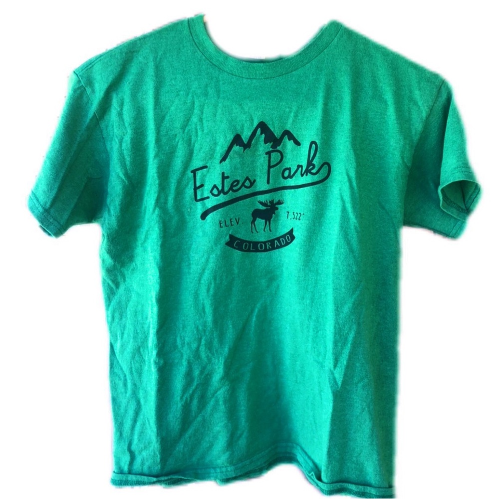 Estes Park green tee